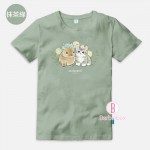 [男女通用]台灣製Mofusand柔軟純棉Tee(與貓貓款)(多色選)